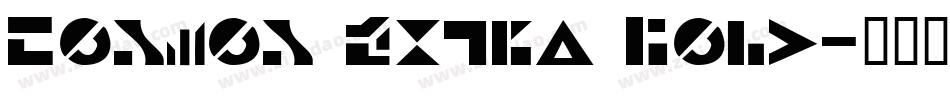 Cosmos Extra Bold字体转换